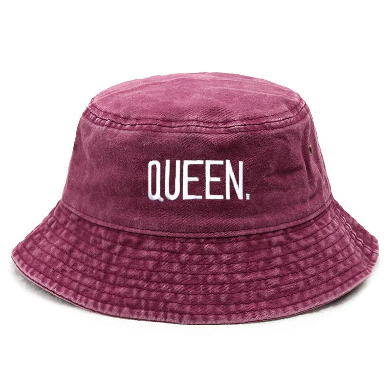 Bucket Hat Cotton - Customize Queen Washed Vintage Bucket Hat