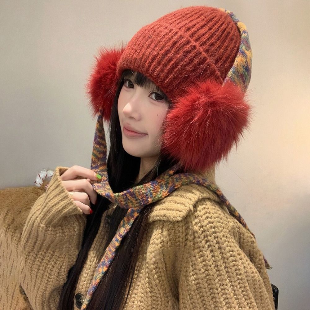 Daily Knit Ear Flap Beanie Fle - Beanie Cuffed Knit review and price