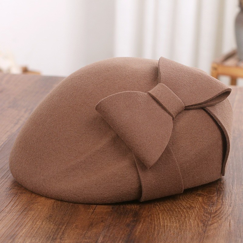 French Elegant Mesh-Bow Wool B - Beret French Wool review and price