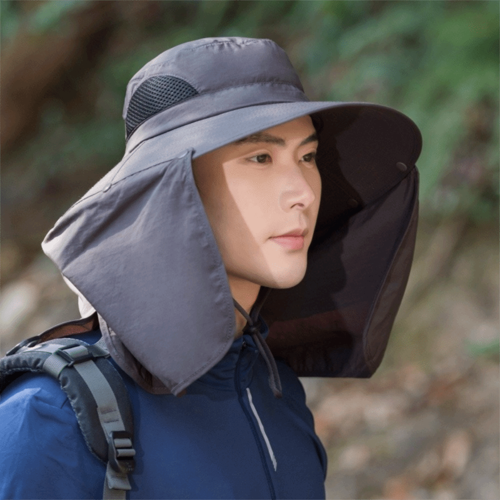 Casual Cloth Men Sun Hat Neck  - Visor Sun Hat review and price