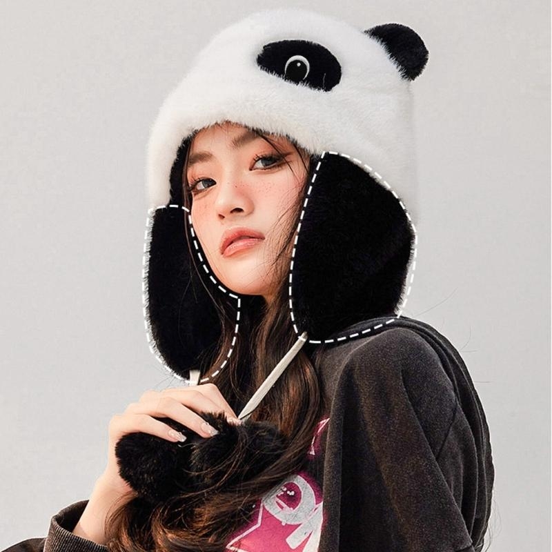 Panda Ear Hat Panda Earflap Ha - Trapper Hat Ear Flap review and price