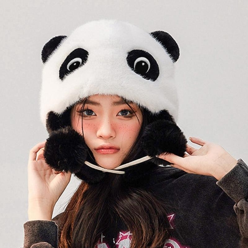 Panda Ear Hat Panda Earflap Ha - Trapper Hat Ear Flap review and price