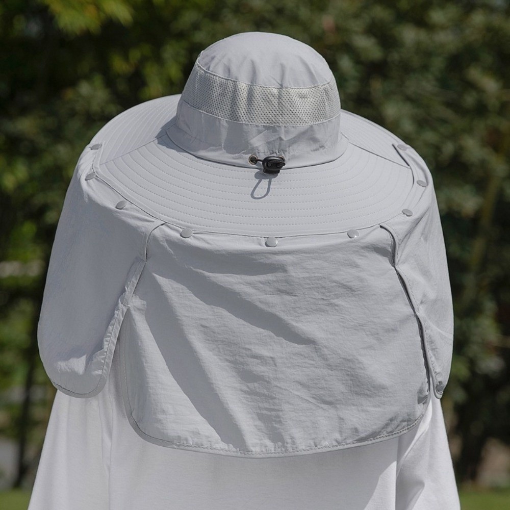 Simple Cloth Men Sun Hat Neck  - Bucket Hat Cotton review and price