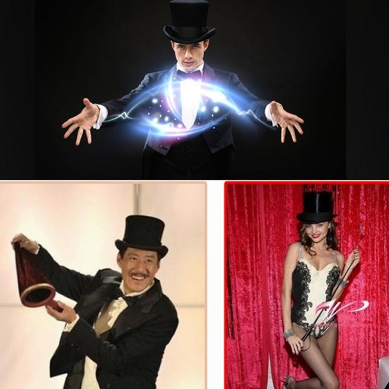 Retro Top Hat Magician Costume - Fedora Hat Wool review and price