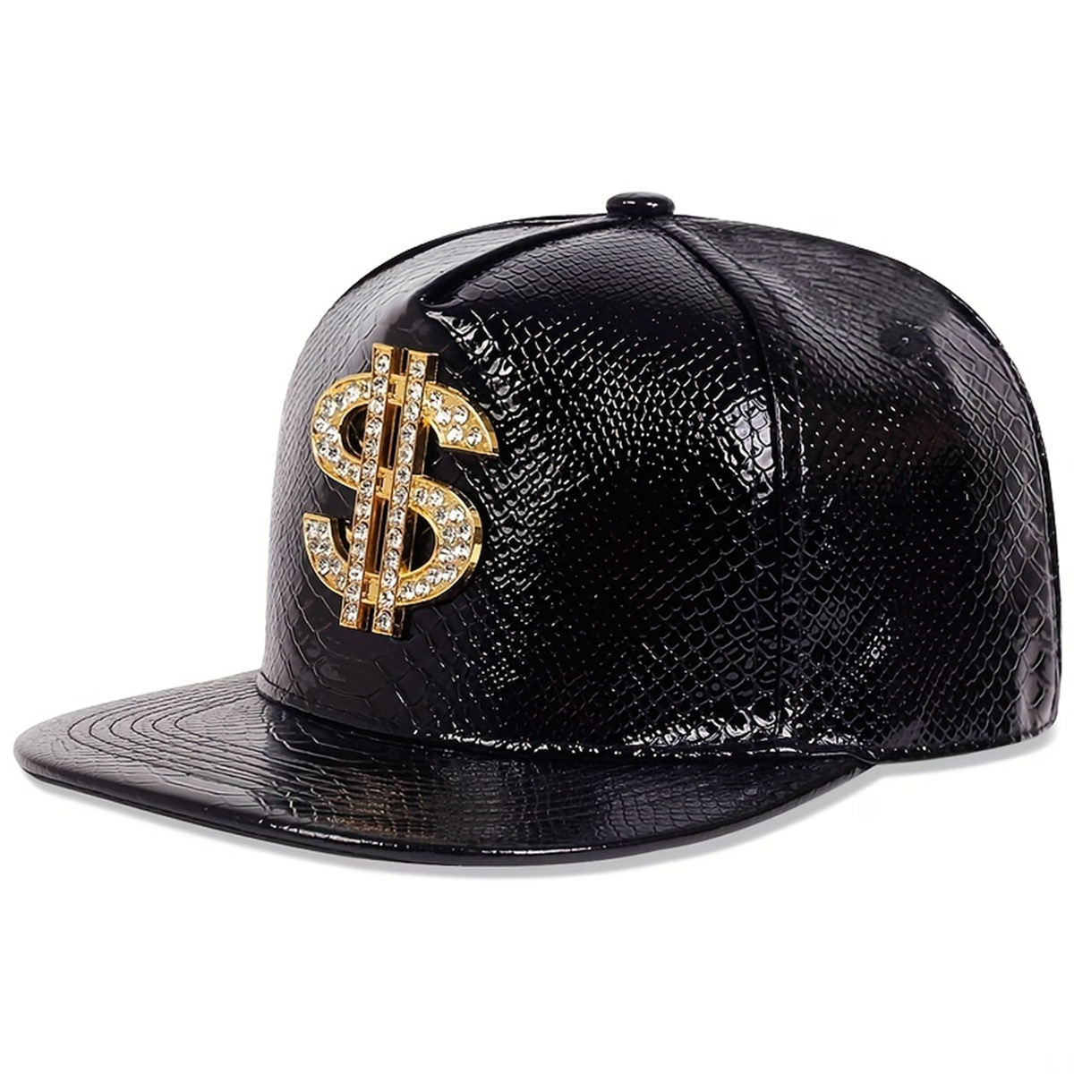 Leather Metallic Dollar Sign B - Baseball Cap Structured review and price