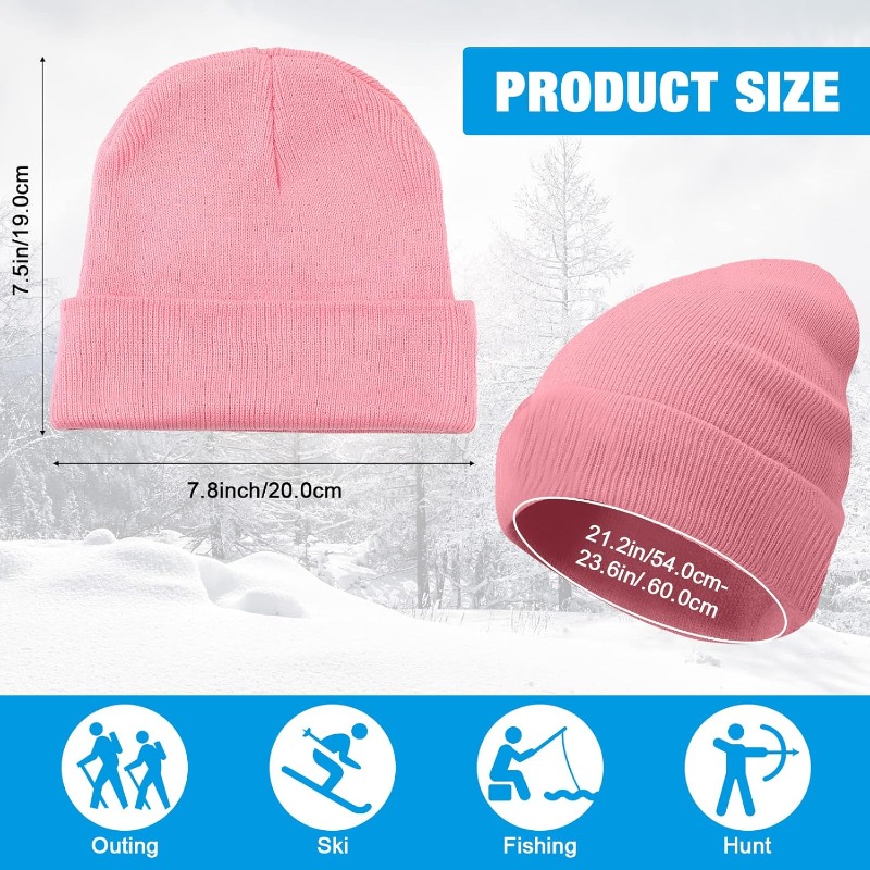 1pc Winter Warm Thick Beanie H - Beanie Cuffed Knit review and price