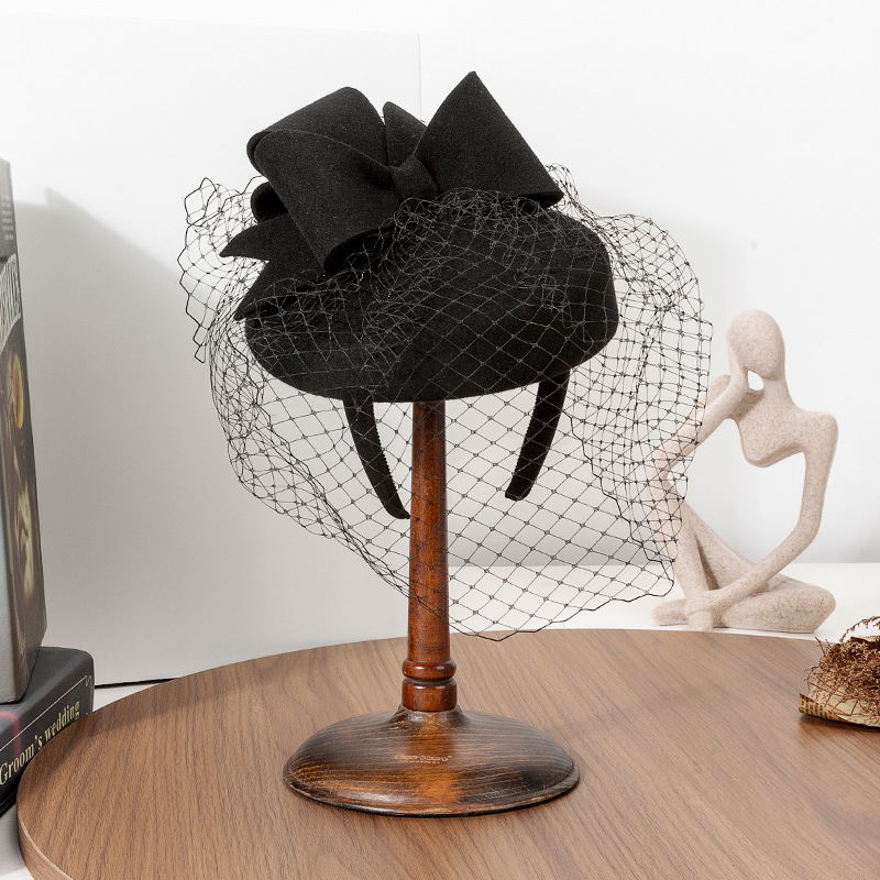 French Black Beret Fascinator  - Beret French Wool review and price