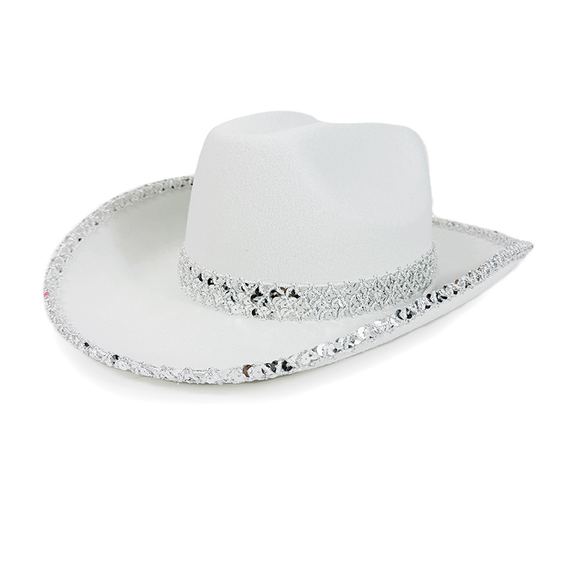 Women Men Sequin Cowgirl Hat S - Sun Hat Wide Brim review and price
