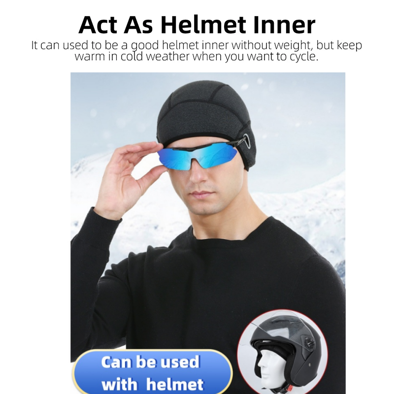 Winter Cycling Warm Cap MTB He - Skull Cap Helmet Liner review and price
