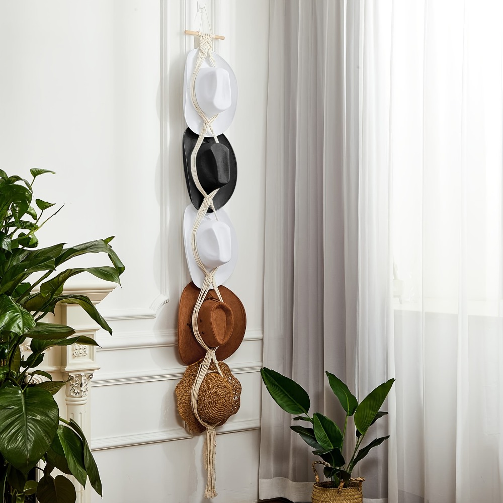 Bohemian Macrame Hat Hanger Ha - Sun Hat Wide Brim review and price