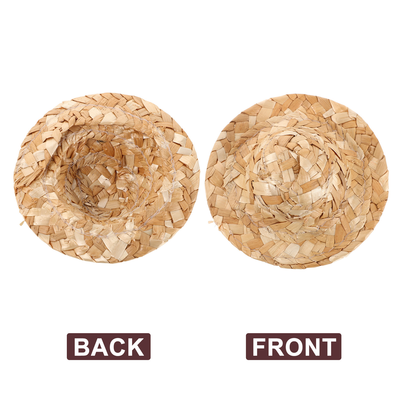 10Pcs Miniature Straw Hats Wov - Cowboy Hat Straw review and price