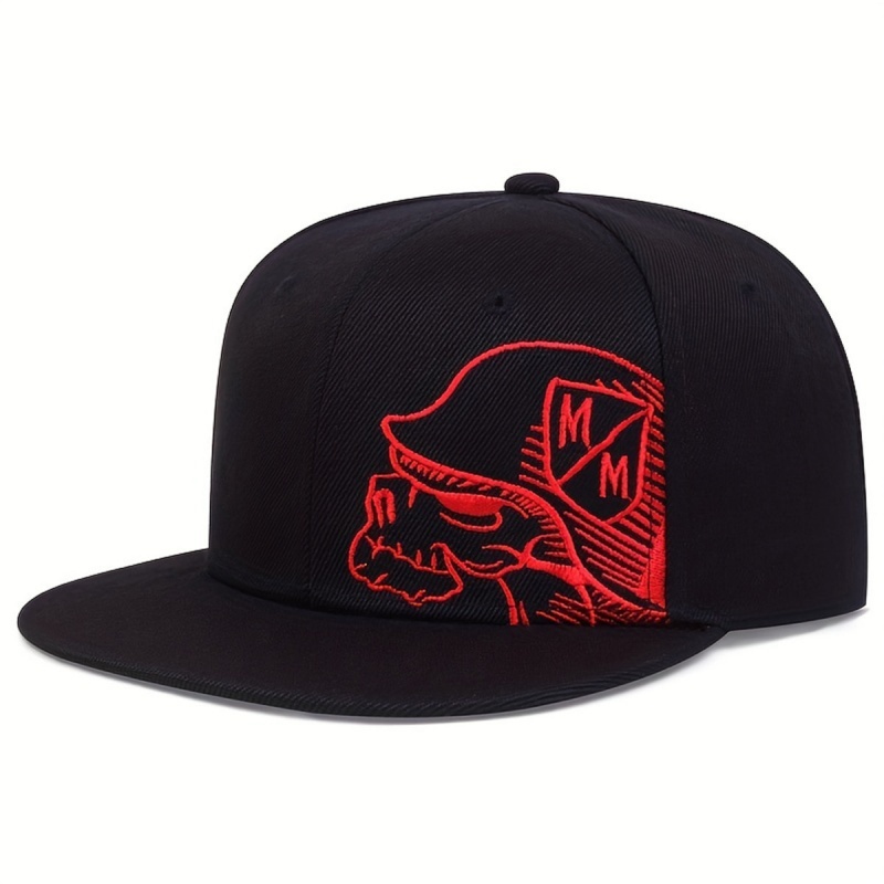 Unisex Skeleton Embroidery Bas - Snapback Hat Flat review and price