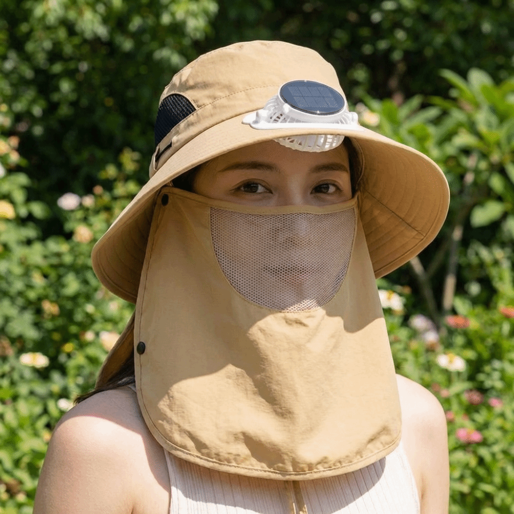 Portable Solar Rechargeable Fa - Sun Hat Wide Brim review and price