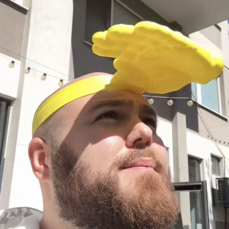 1/3Pcs Novelty 3D Palm Hand Sh - Visor Sun Hat review and price