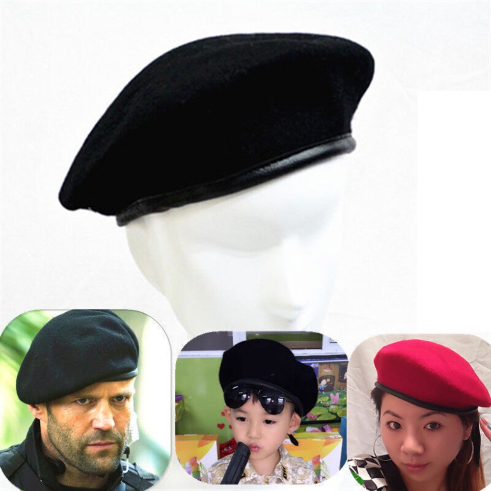 New Unisex Uniform Cap Men Wom - Beret French Wool review and price