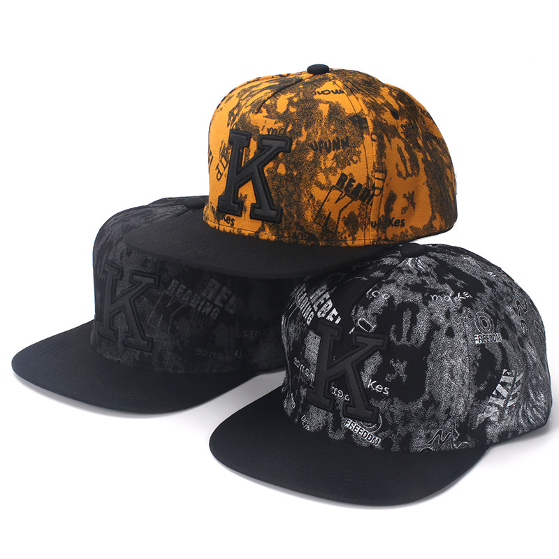 K Letter Hip Hop Baseball Caps - Snapback Hat Flat review and price